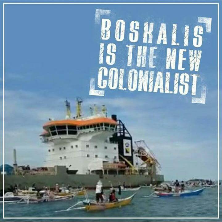 Kapal penambang pasir laut, Boskalis (Sumber: Kiara Indonesia)